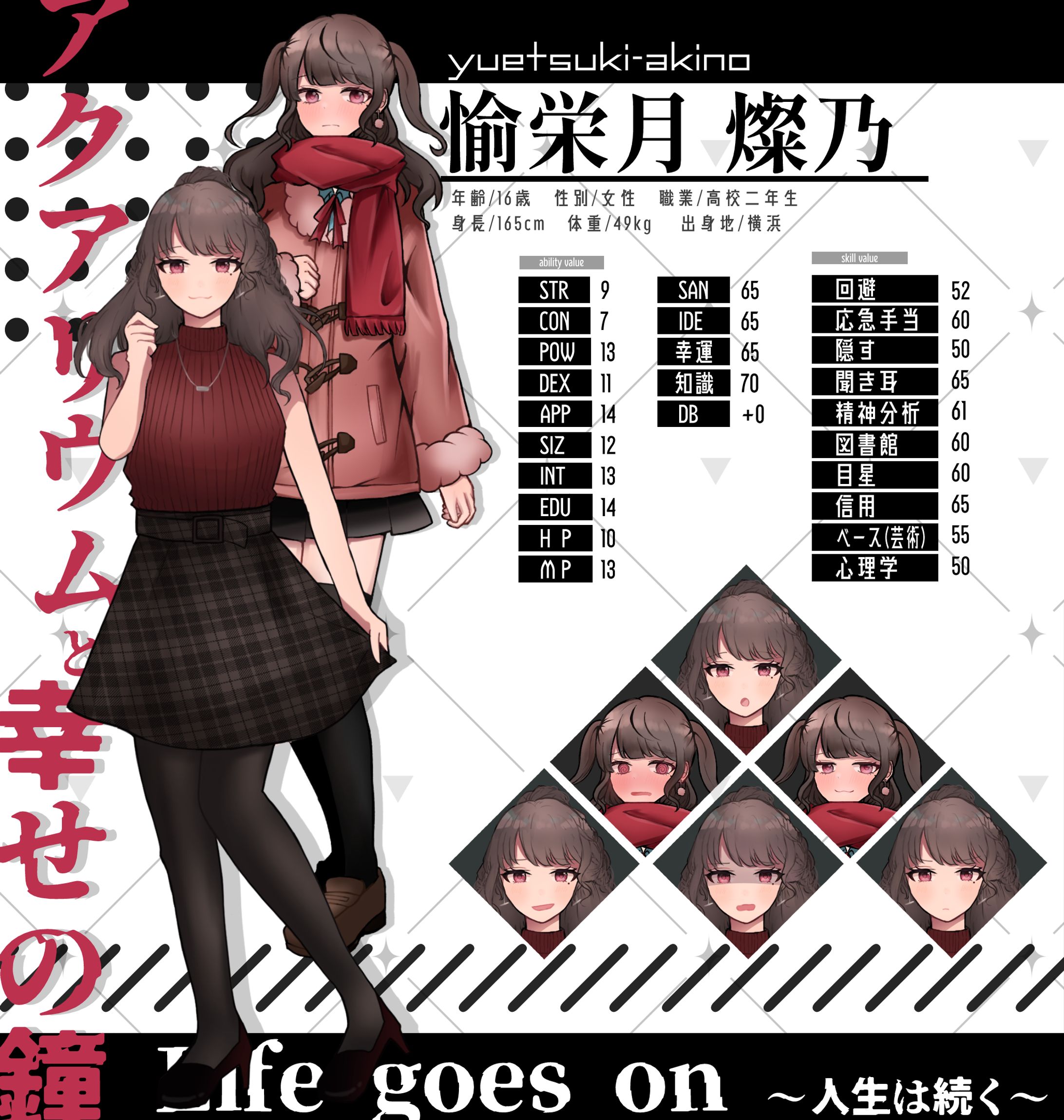 オリジナルキャラクター　立ち絵③-1