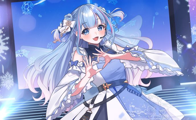 さくら様ご依頼用 碧依さくら様】歌ってみた動画用イラスト
