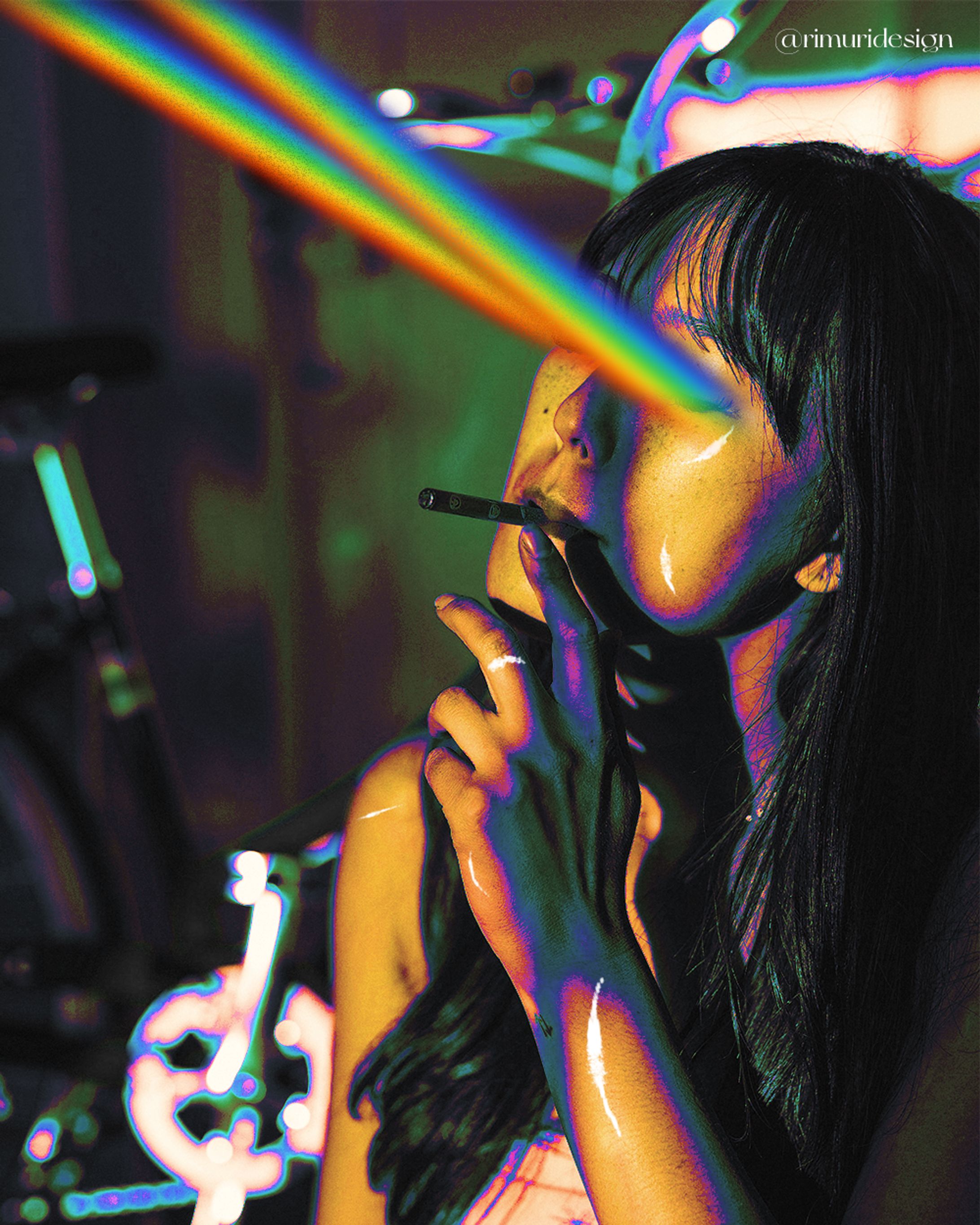 Photo Manipulation - Rainbow Women-1