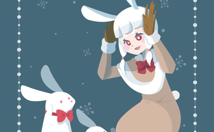 もこもこうさぎさん