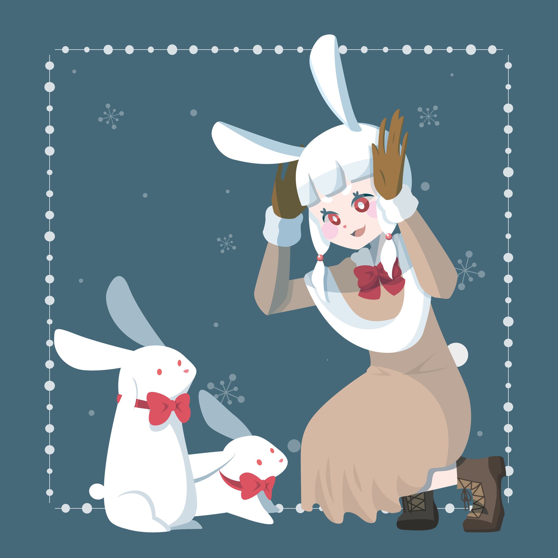 もこもこうさぎさん-1