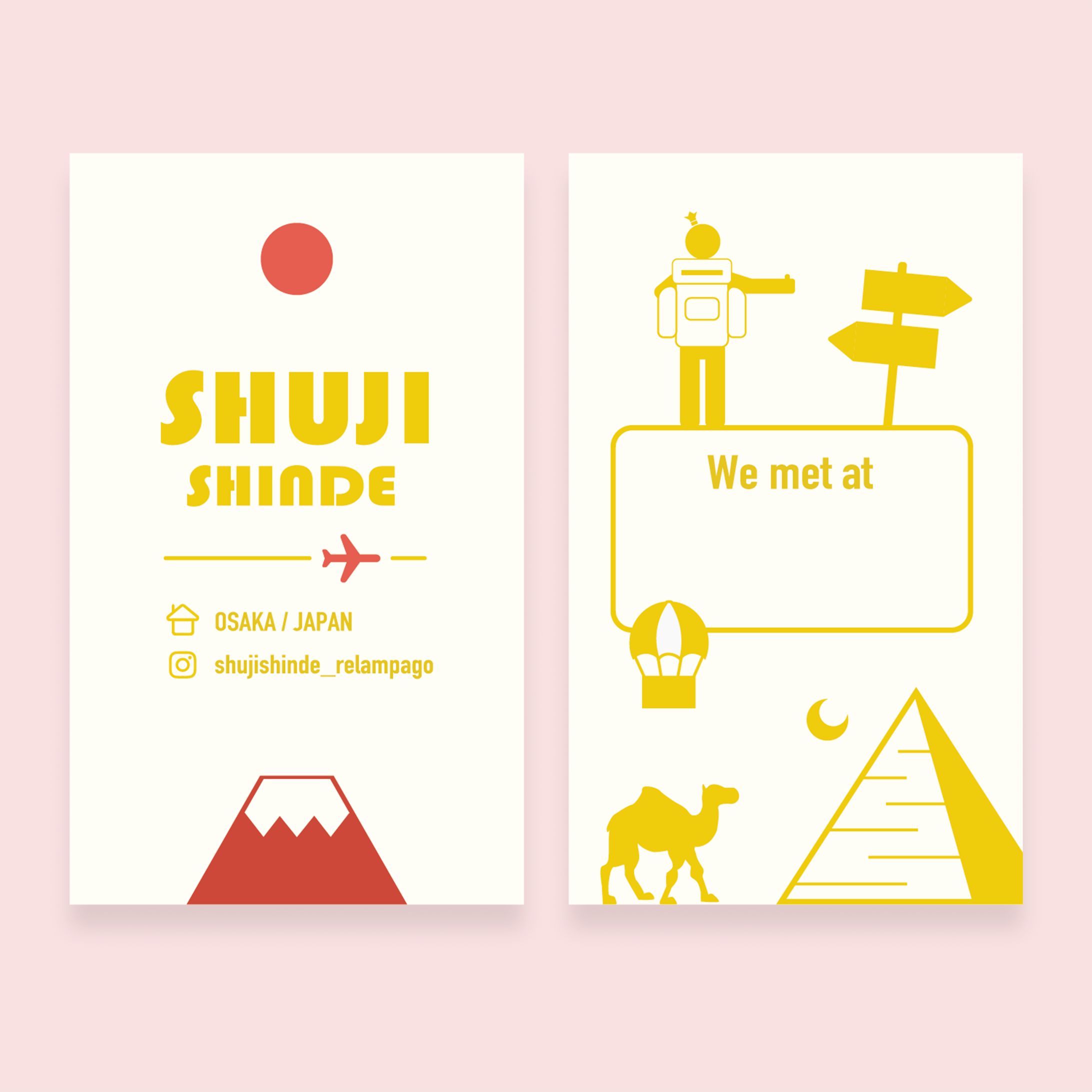 Traveler's card - Shuji Shinde-1