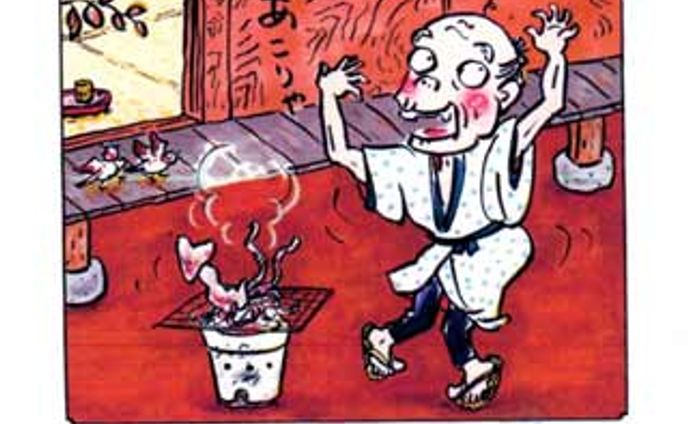 東京新聞連載「大江戸ことわざ珍百景」/一コマ漫画
