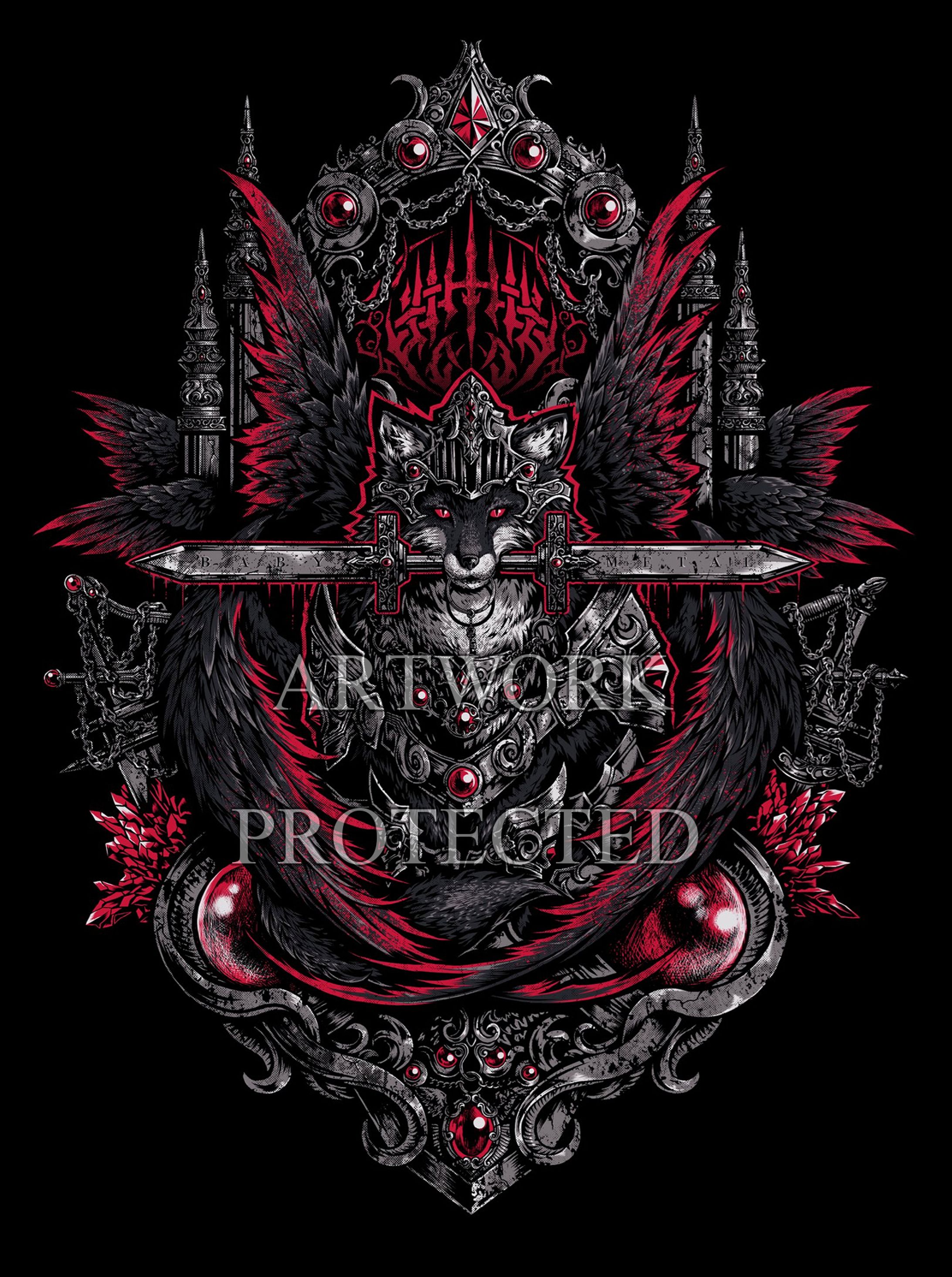 BABYMETAL WORLD TOUR 2026 UK ＆ EUROPE"BITE THE BLADE"TEE-1