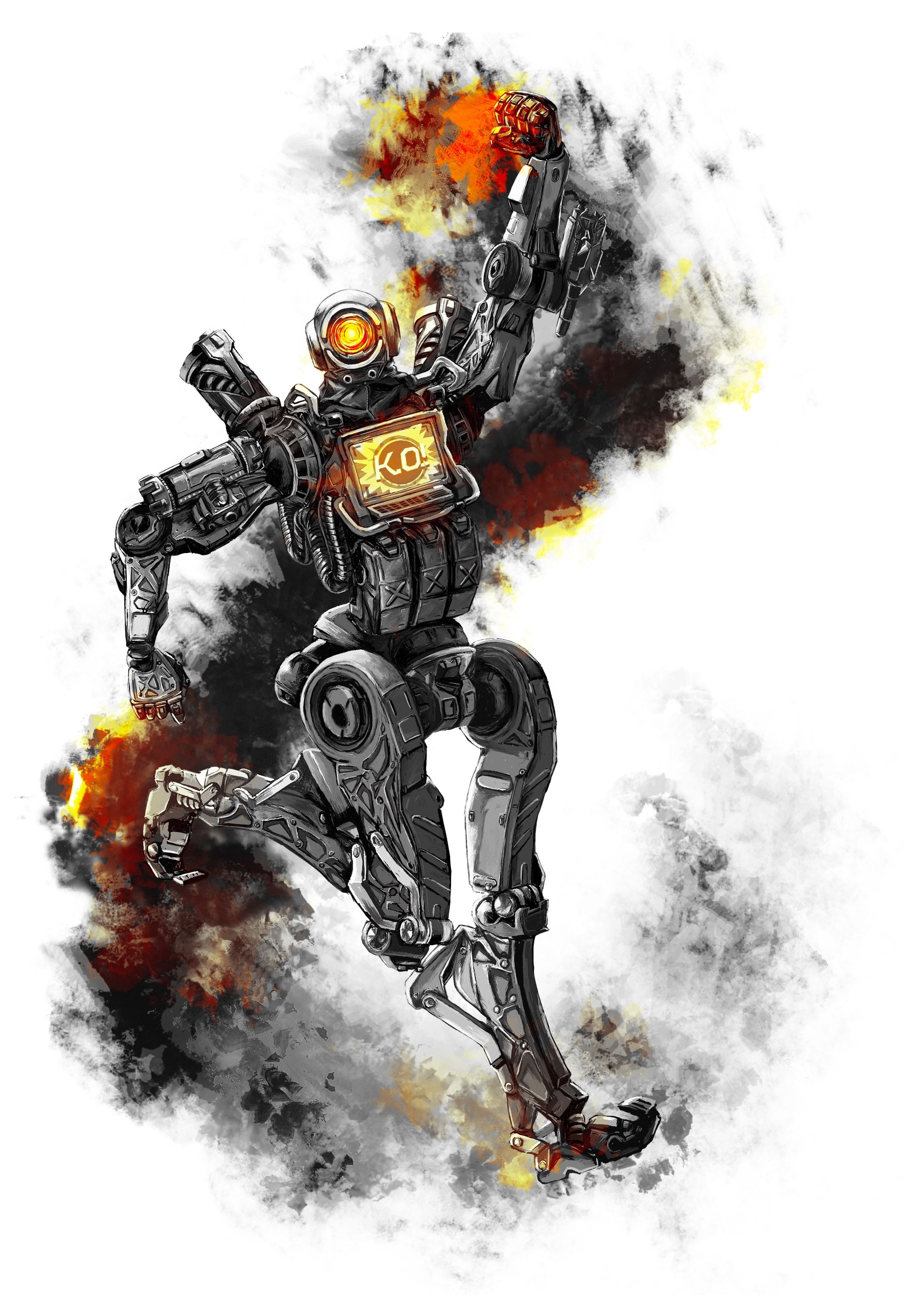 『Apex Legends』×『RAGEBLUE』コラボTシャツデザイン(Pathfinder)-1