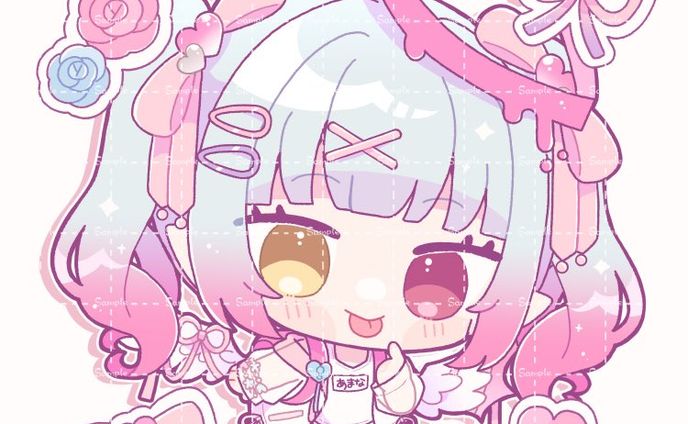 天奈リュナ様ミニキャライラスト