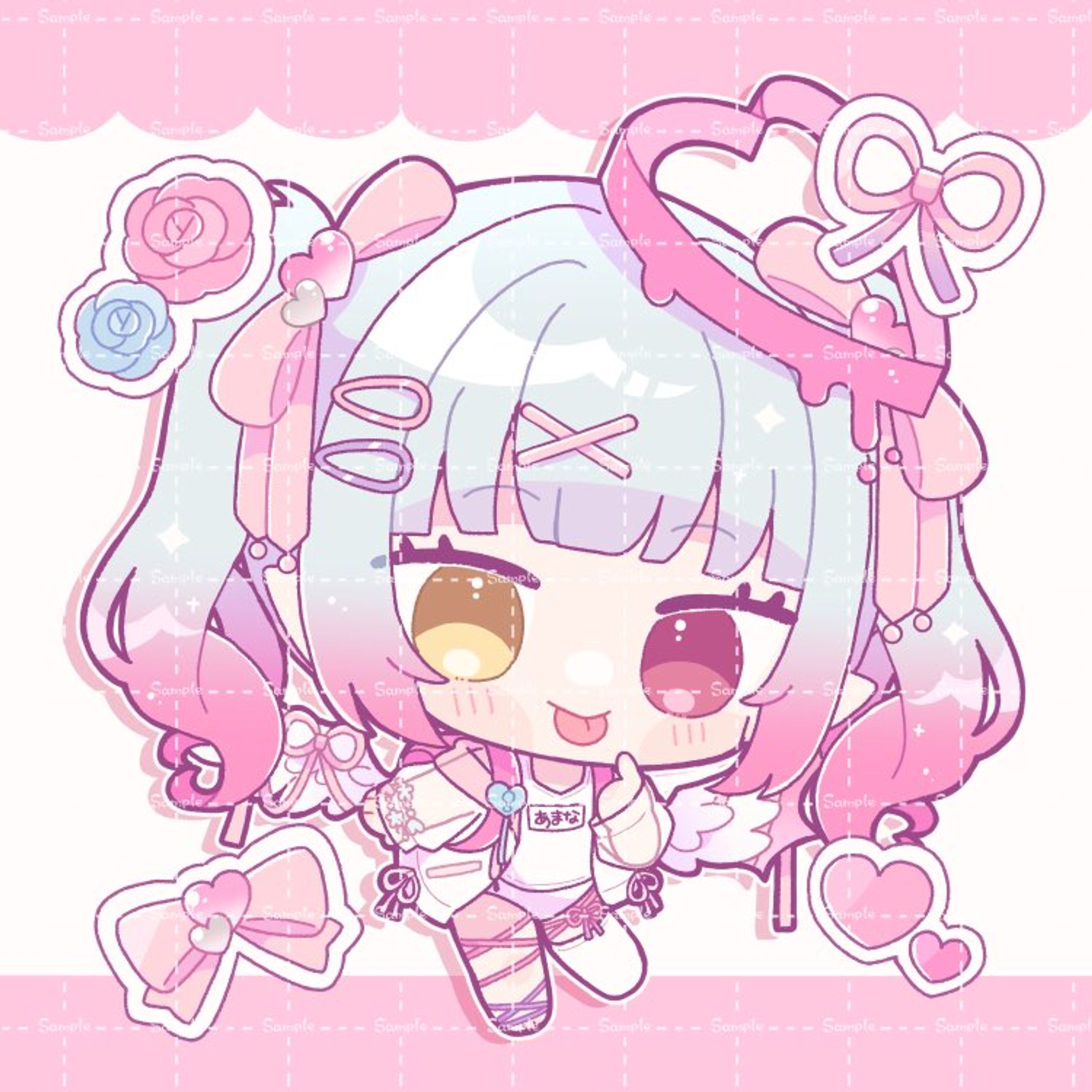 天奈リュナ様ミニキャライラスト-1