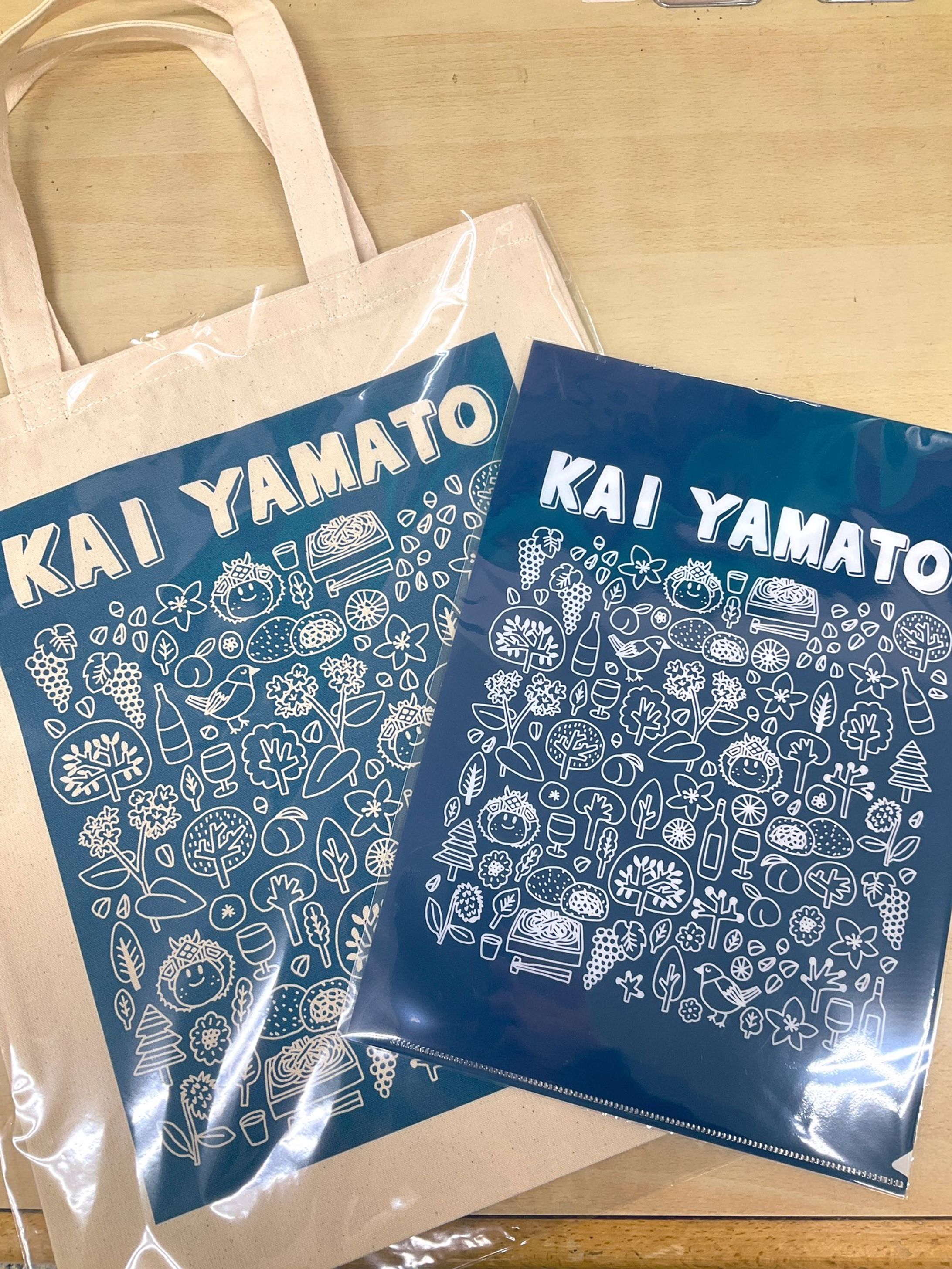 道の駅甲斐大和　トートバッグ＆クリアファイル-1