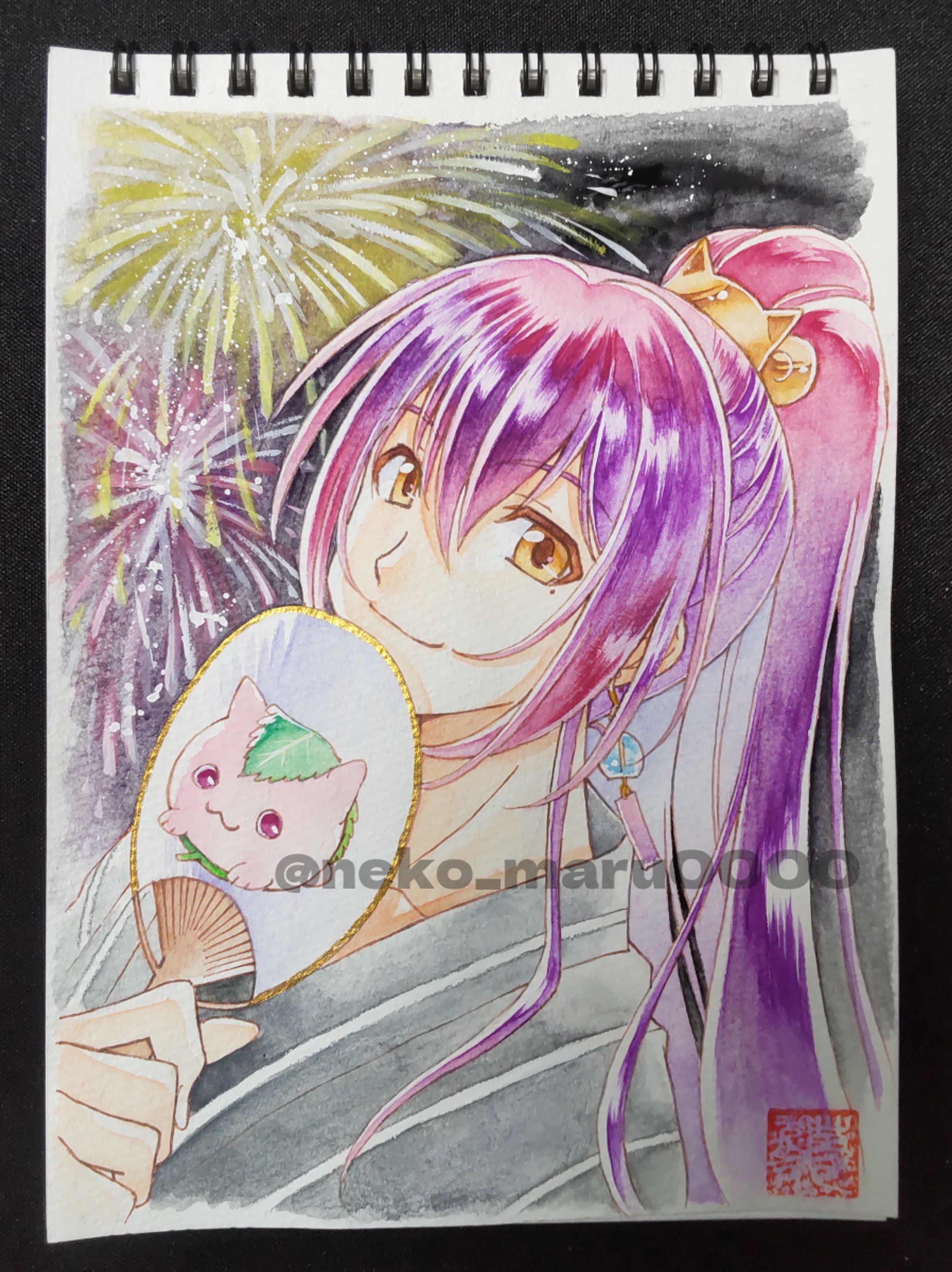 天崎義経様　アナログイラスト（ファンアート）-1