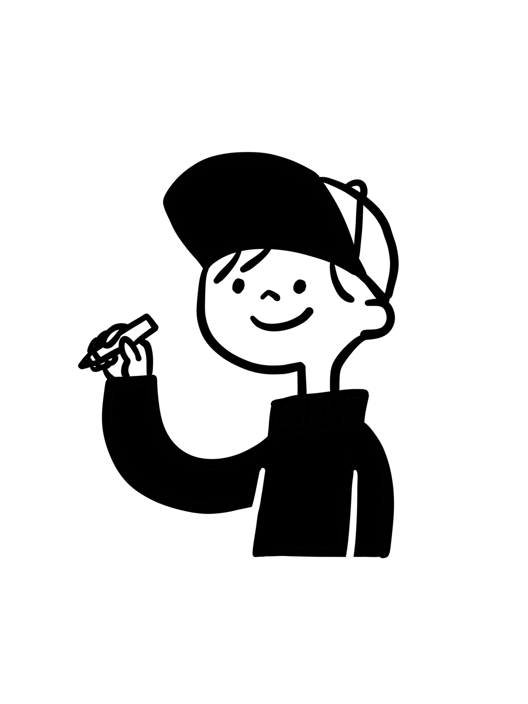 モノクロ落書き-1