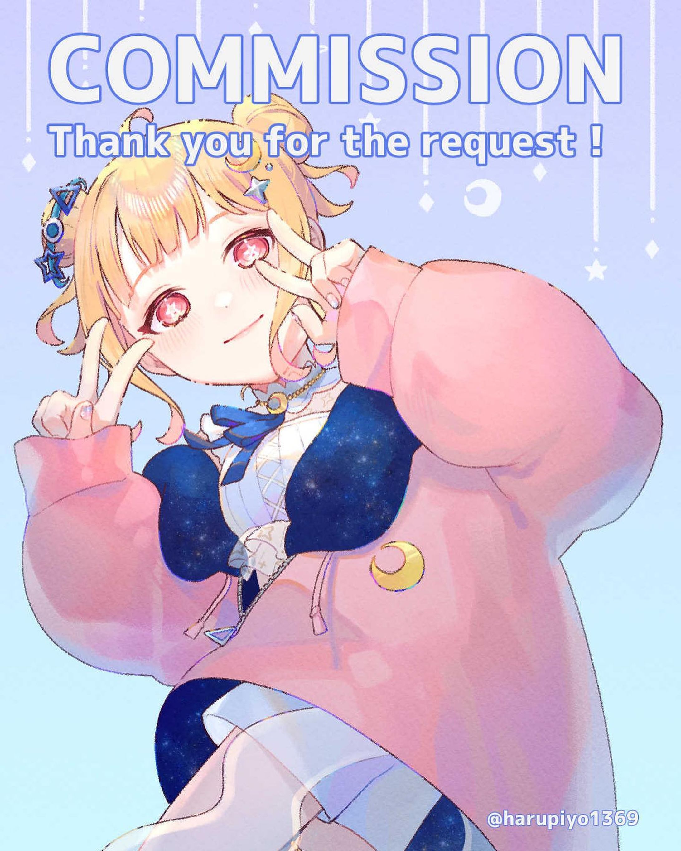 🌸Skeb納品しました🌸

VTuber 葉月宙さん@Sora_to_U 
を描かせていただきました🌙🚀💫

やっぱり何度 描いても
可愛いくて元気が出ます🥰
リクエストありがとうございました！

こちらはご本人様からのご依頼でした☺️

 
#vtuber  #葉月宙 
 
#Skeb  #コミッション #commission #commissionpainting  #commissionart  #commissionwork  #commissionartist 
#表情差分 

#イラスト #イラストレーション  #イラスト依頼  #イラストグラム  #イラストレーター  #illust #illustration #illustagram  #絵 #일러스트 #イラストグラム #插图 #art  #artwork  #artist #可愛い女の子  #かわいい女の子  #ダブルピース  #照れ笑い-1