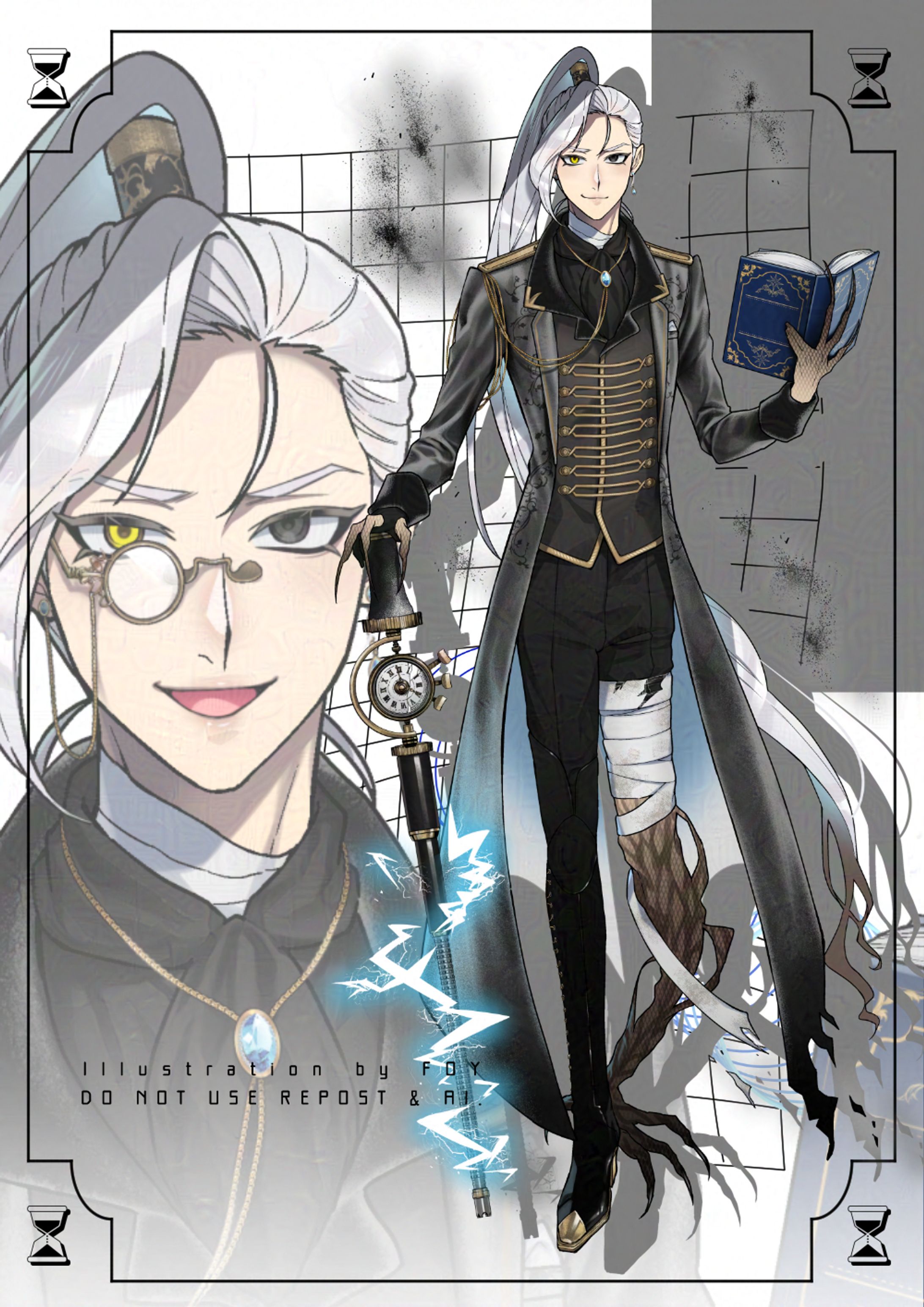 MaMaプロダクション所属Vライバー 灰帰滅俾 立ち絵-1