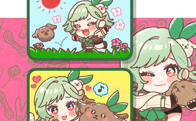 2コマ漫画➕イラスト