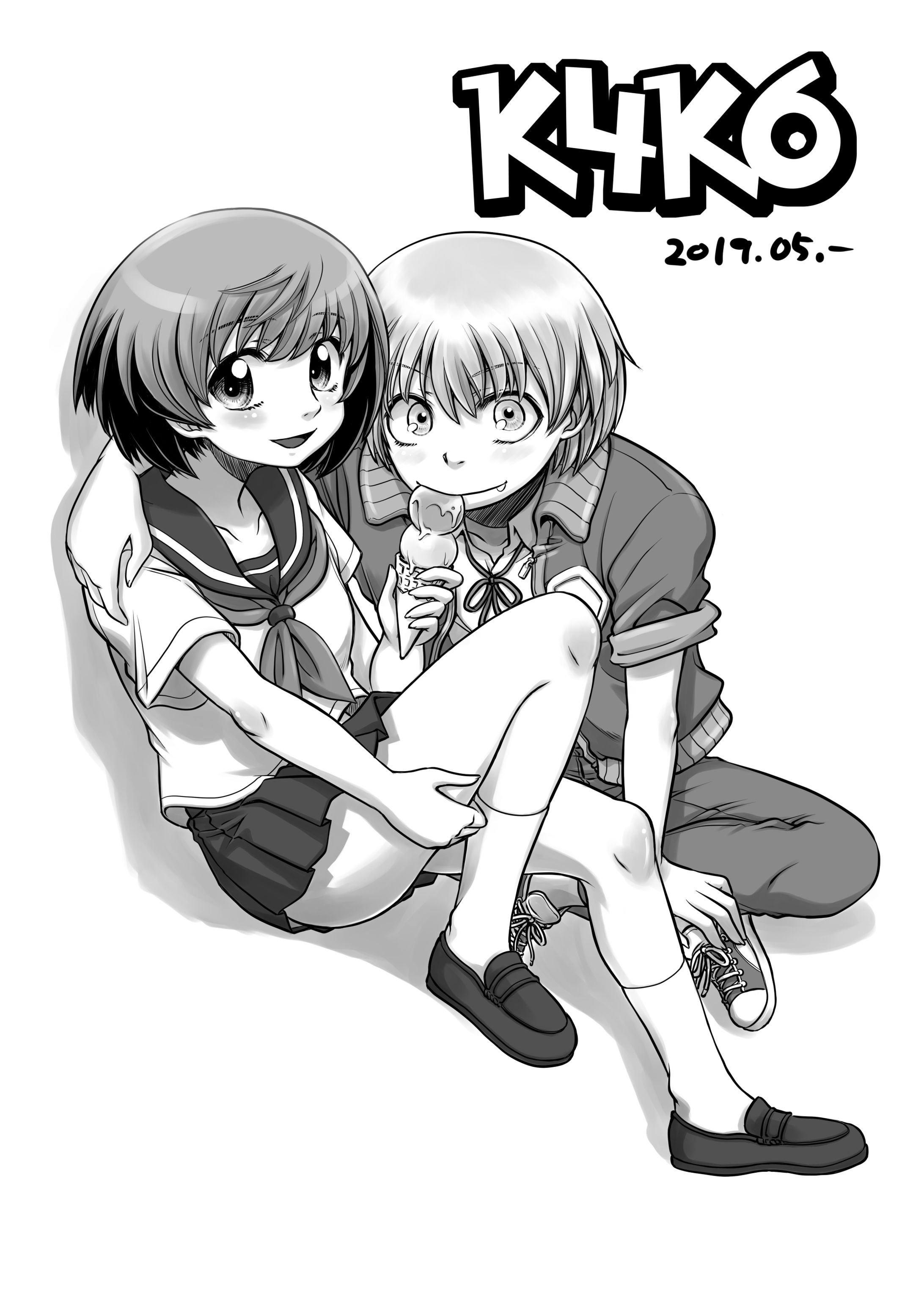 モノクロイラスト-1