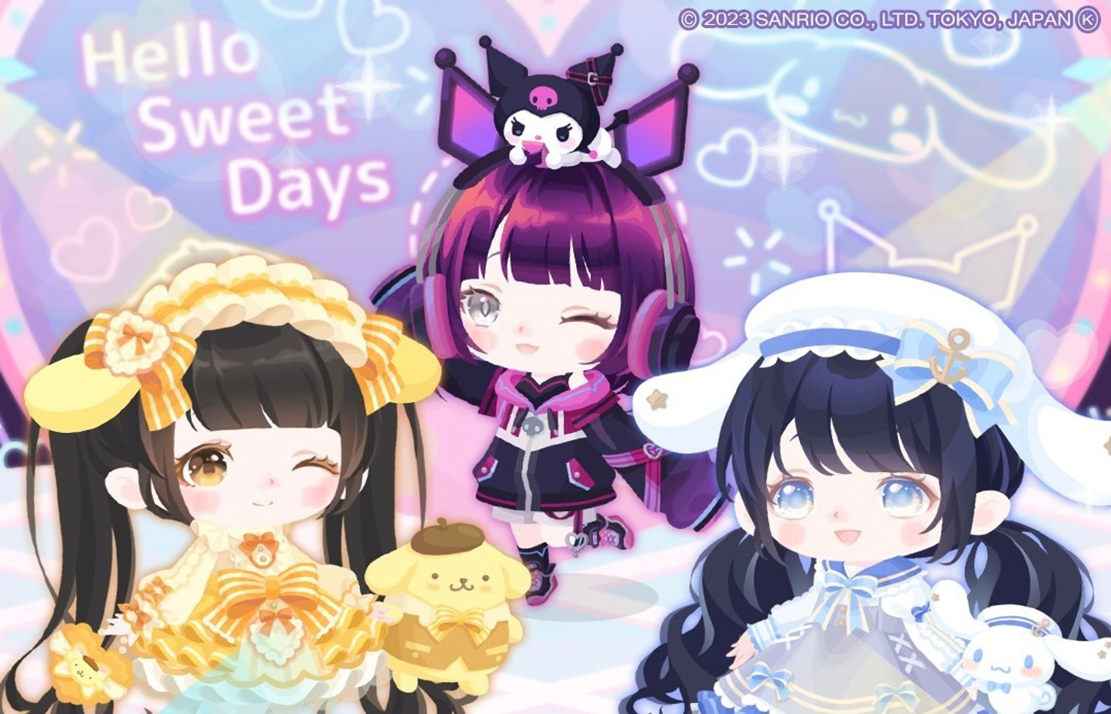 サンリオ公式着せ替えアプリ Hello Sweet Days 今羽にこコラボアイテム実装-1