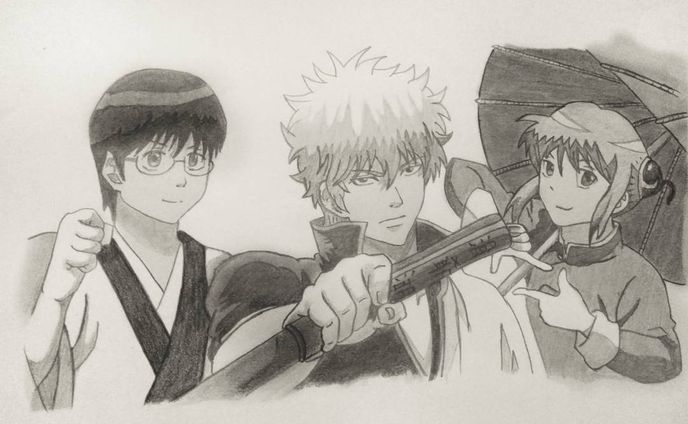 学生、anime art