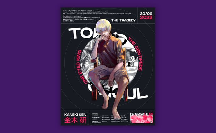 Kaneki Tokyo Ghoul Poster