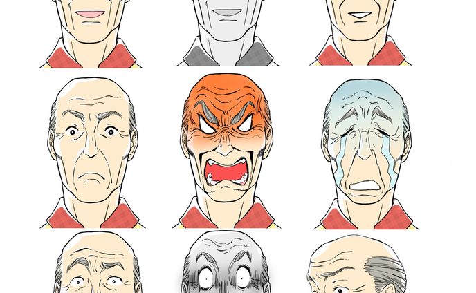 【ココナラ】動画配信用イラスト　おじいさん