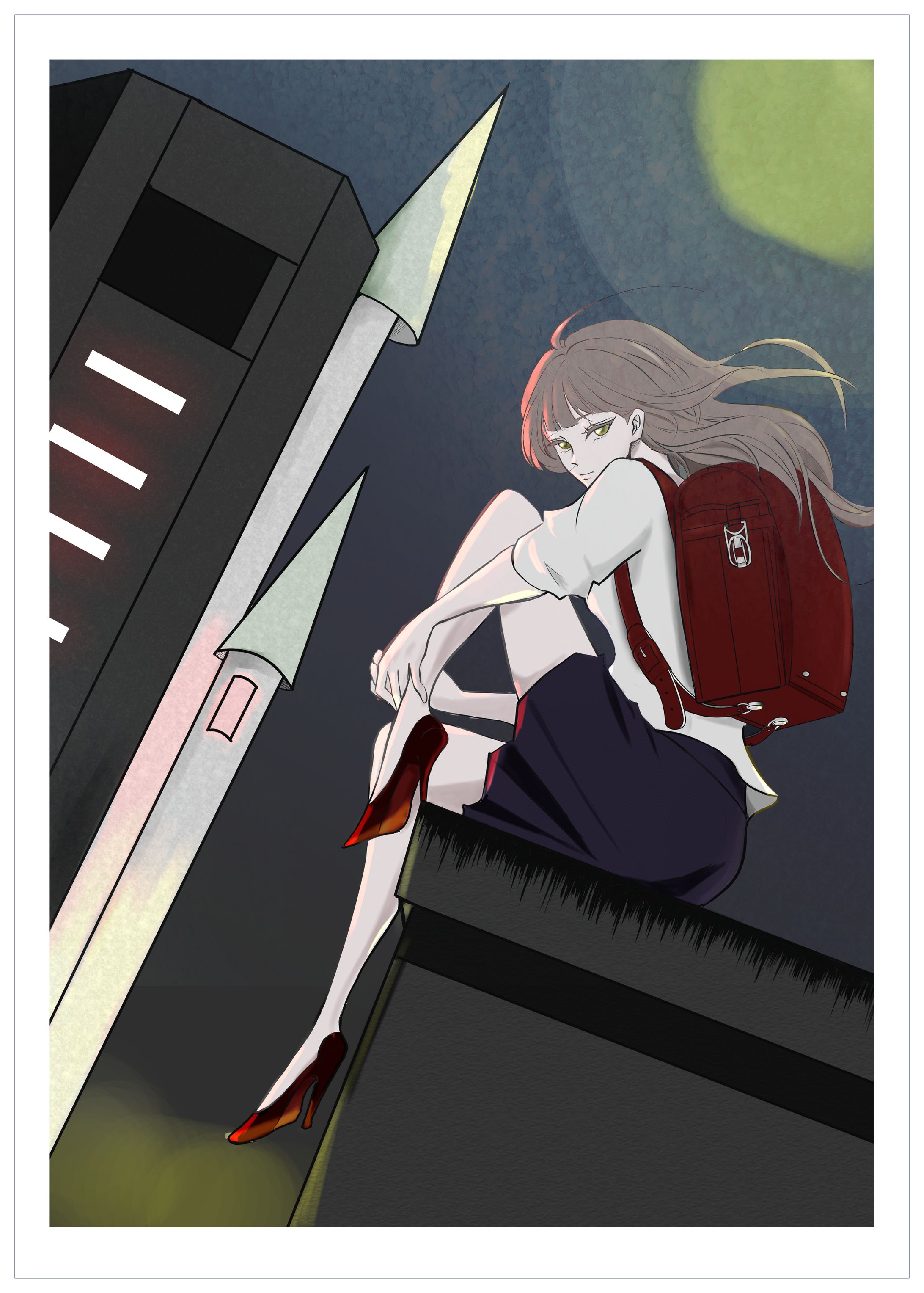 【一次創作】ランドセルとヒールと女の子-1