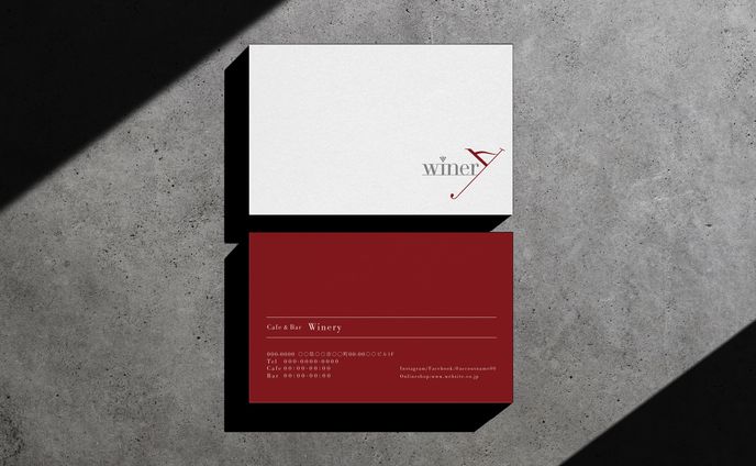 【自己制作】wineryロゴ使用カード