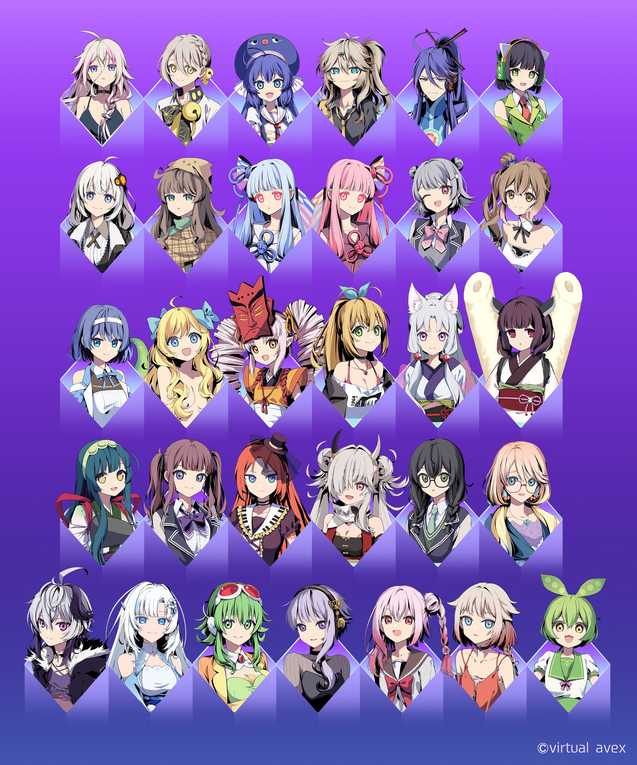 virtual avex様｜「VVV MUSIC LIVE」キービジュアル-1