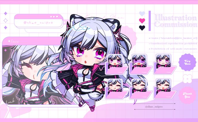 ✦デフォルメイラスト / 琥珀シャオ様