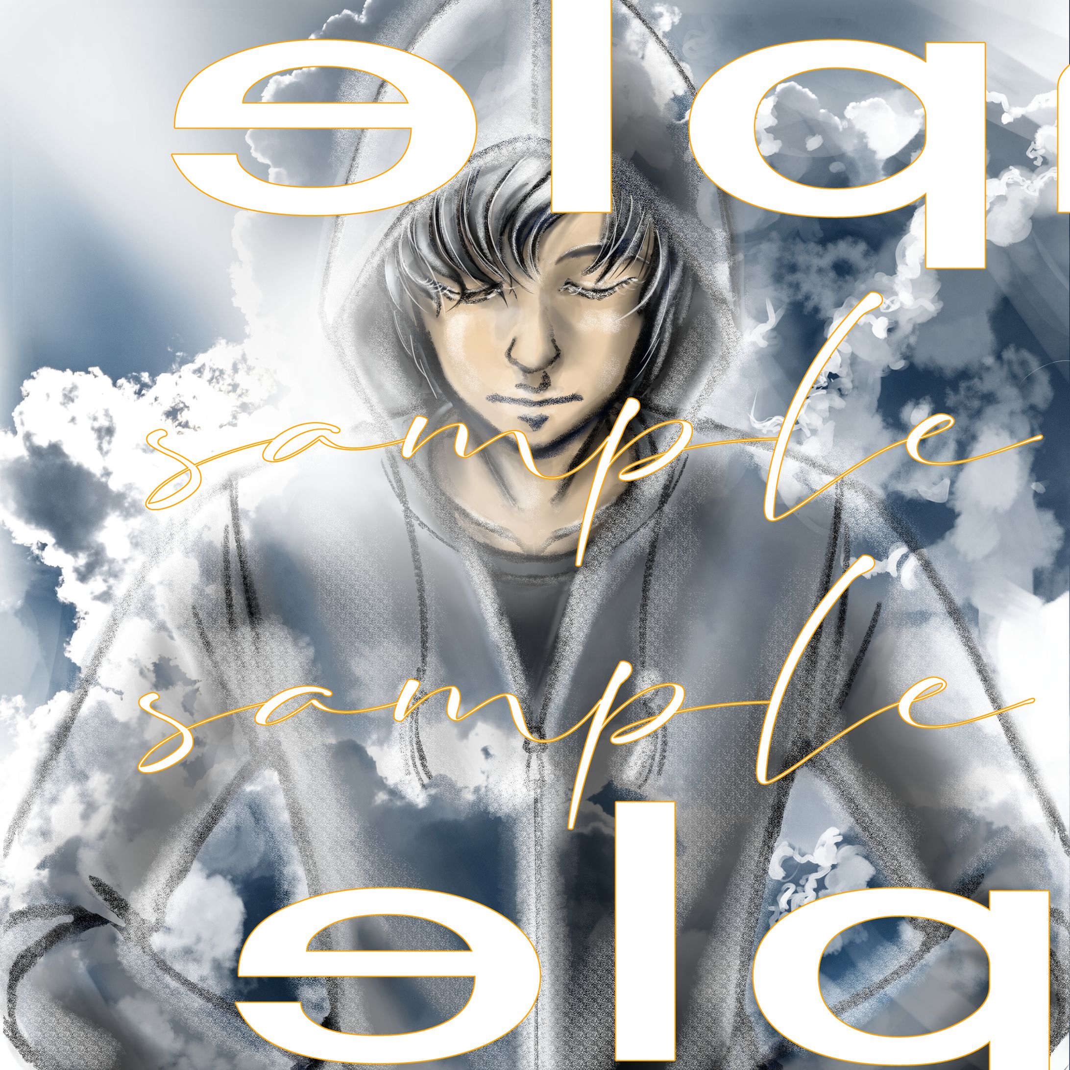 イラスト 音楽系サブスク等で使用するアーティストイメージ 二点収録-1