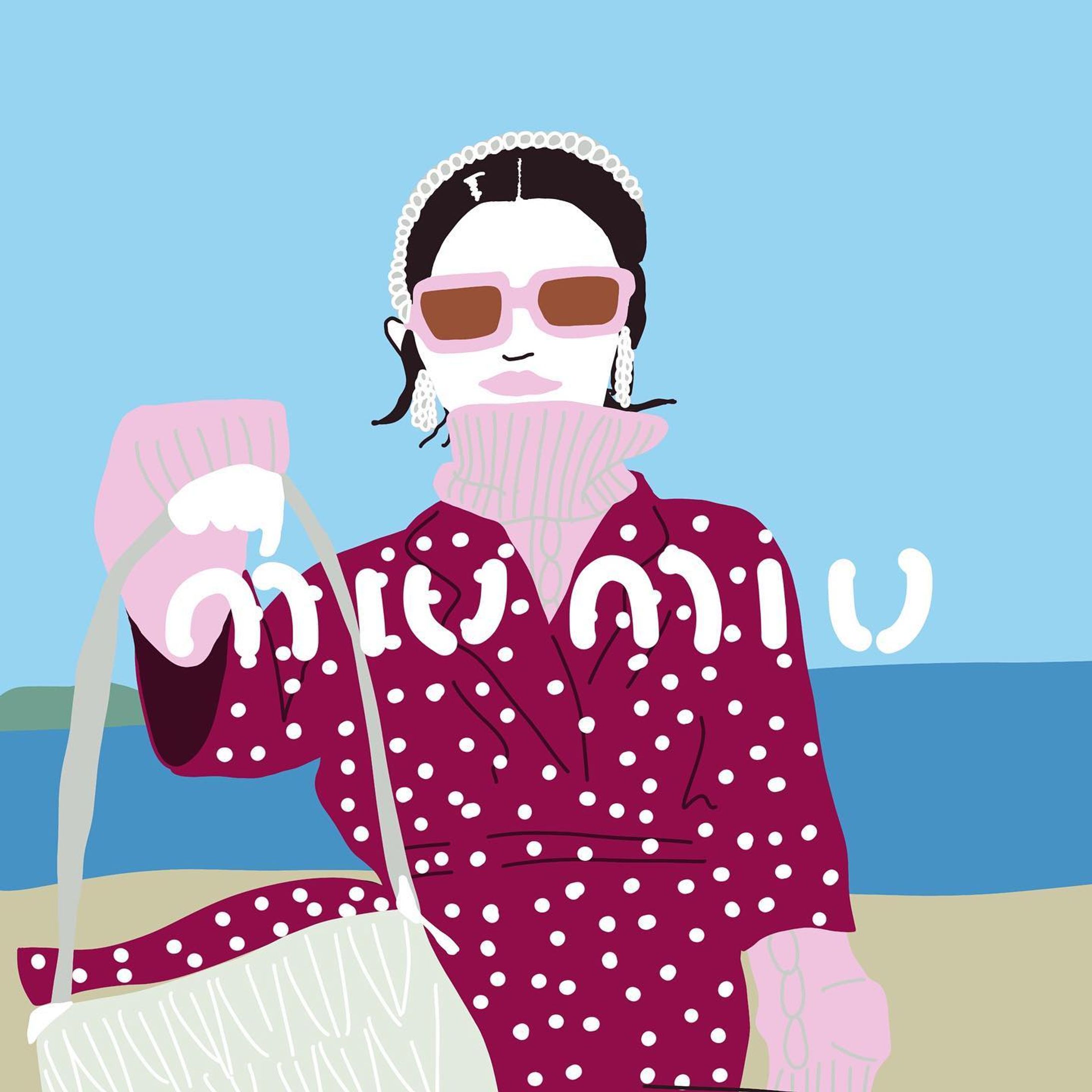miu miu

#miumiu #dot #patterndesign #miumiugirls #miuspirit #fashionitems #fashionillustrator #miusassy #miucciaprada#vogueitalia #ミウミウ #プラダ #ドット #ドットワンピース #海岸 #ファッションイラストレーター #サングラス女子 #アフロ #ファッション誌 #雑誌 #モード系 #海辺 #fsellie-1