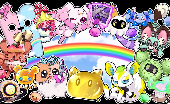 【企業案件】モンスター集合イラスト