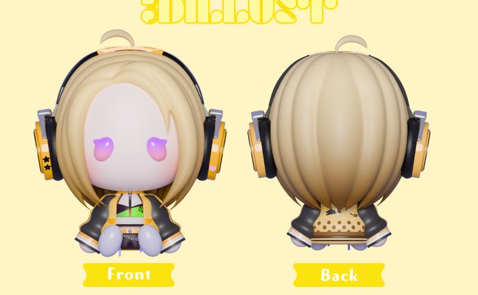 3Dデフォルメイラスト/志田有彩様