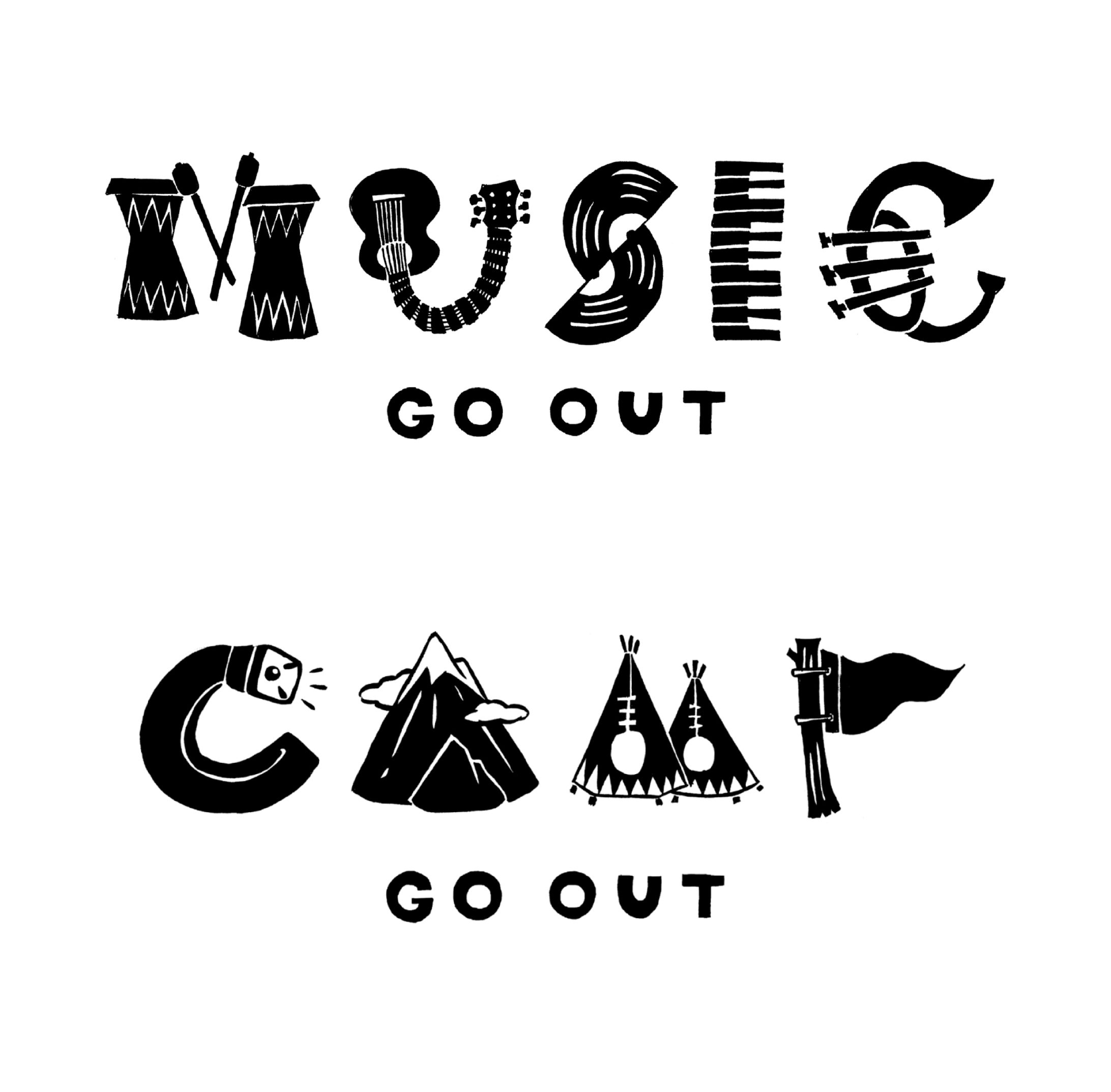 【イラスト】GO OUT MUSIC CAMP-1