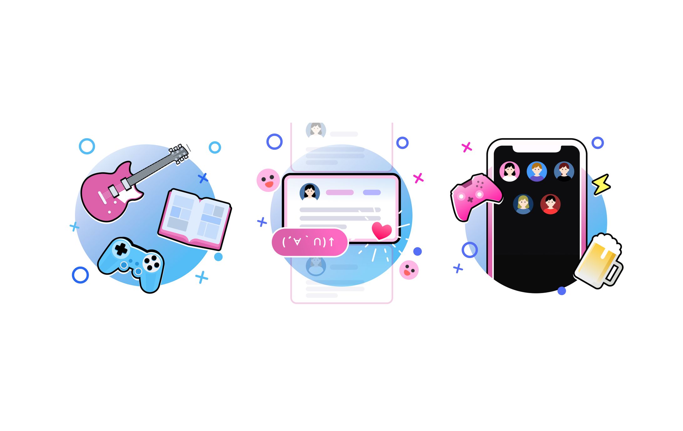 SNS紹介 イラスト-1