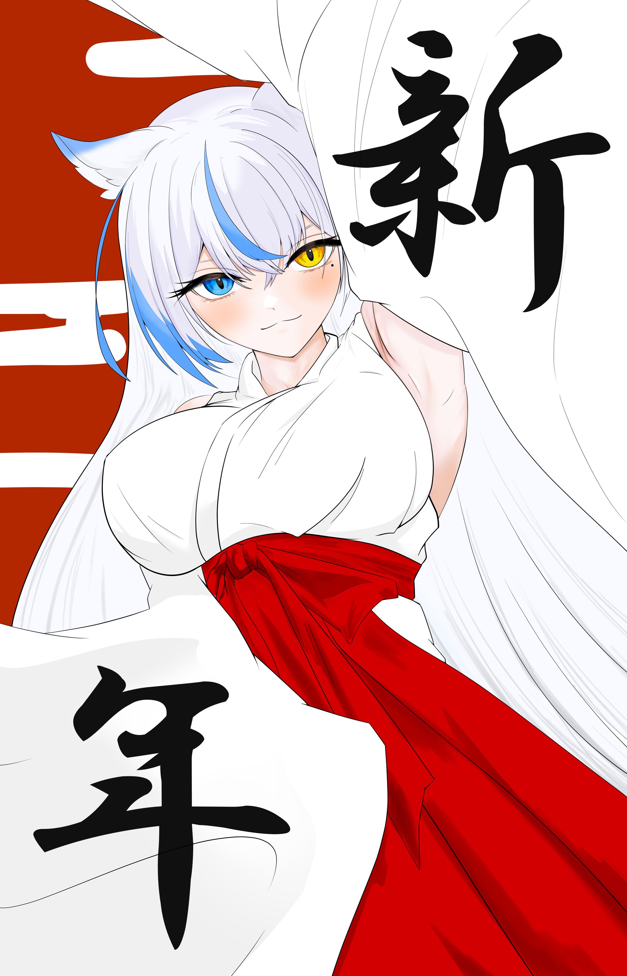 新年　巫女服ルルベルさん-1