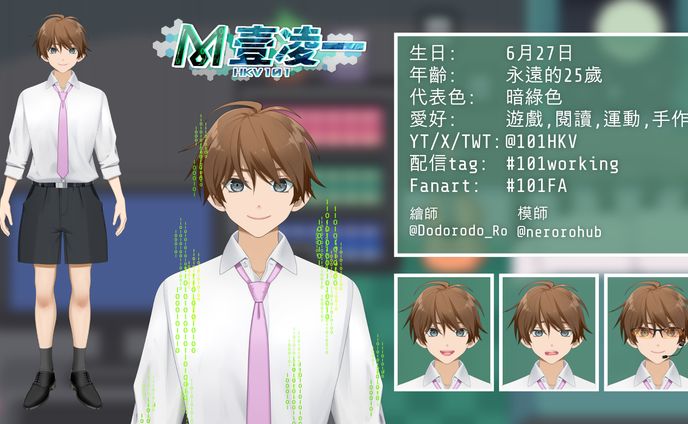 101 Vtuber Info Card