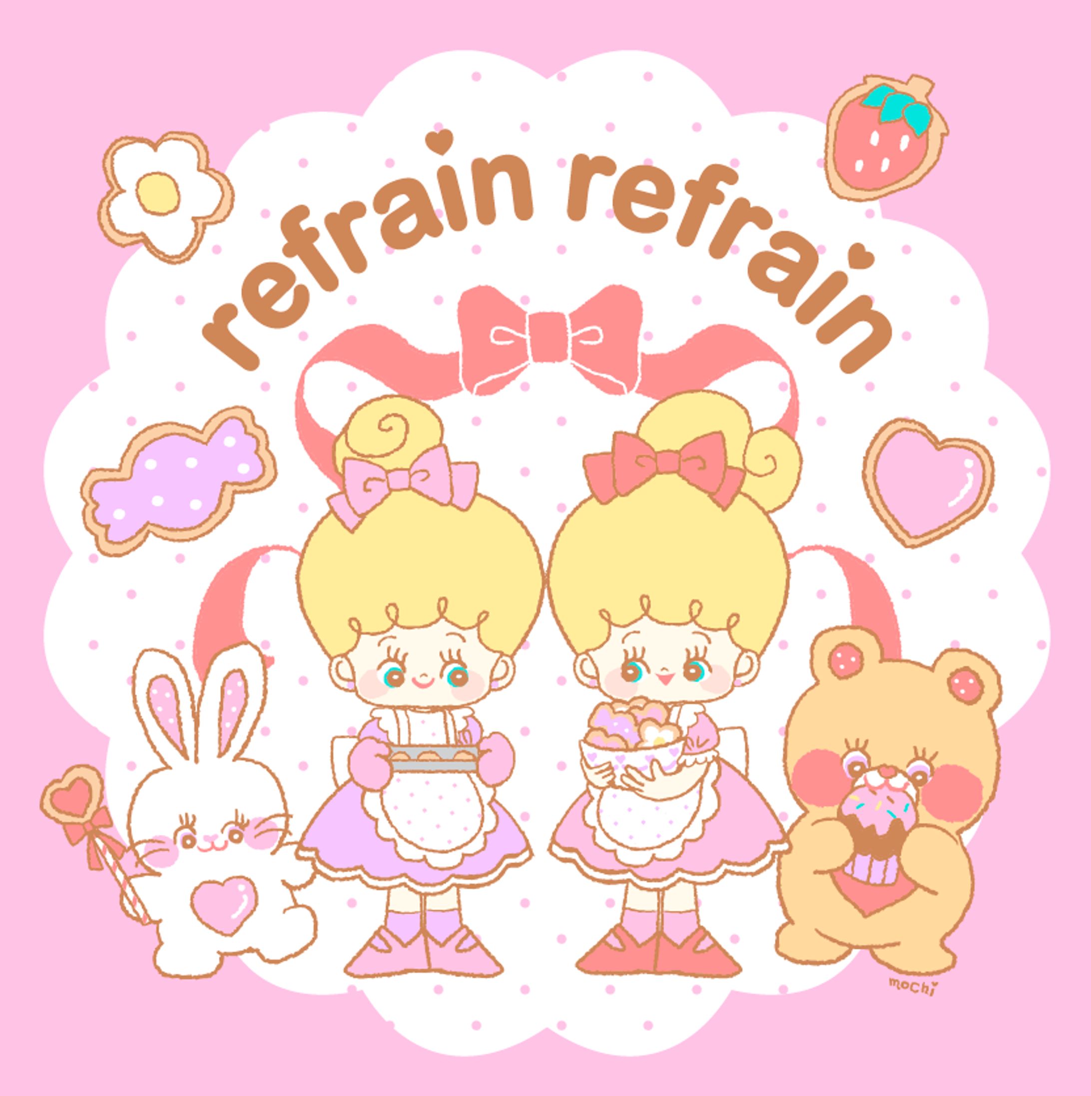 クッキー専門店 refrain refrain 様／ロゴイラスト制作（2019）-1
