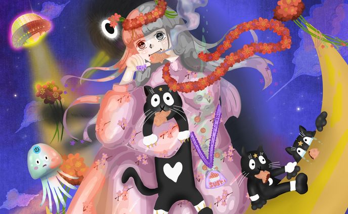 デジタルイラスト、アートワーク