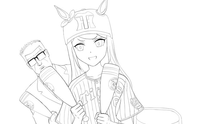 banner、線画