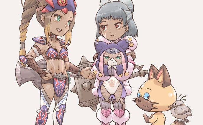 動画用イラスト、モンスターハンター
