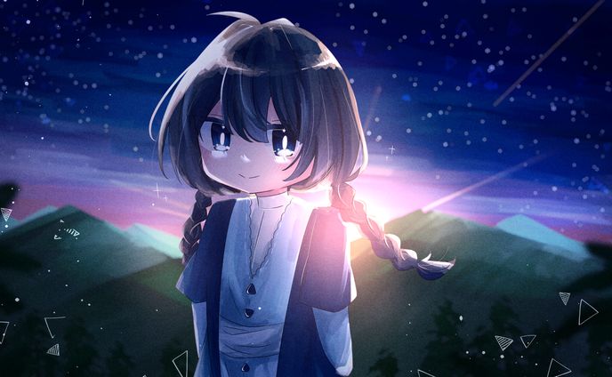 曼荼羅様楽曲「∀SENA -Daybreak-」ビジュアルイラスト