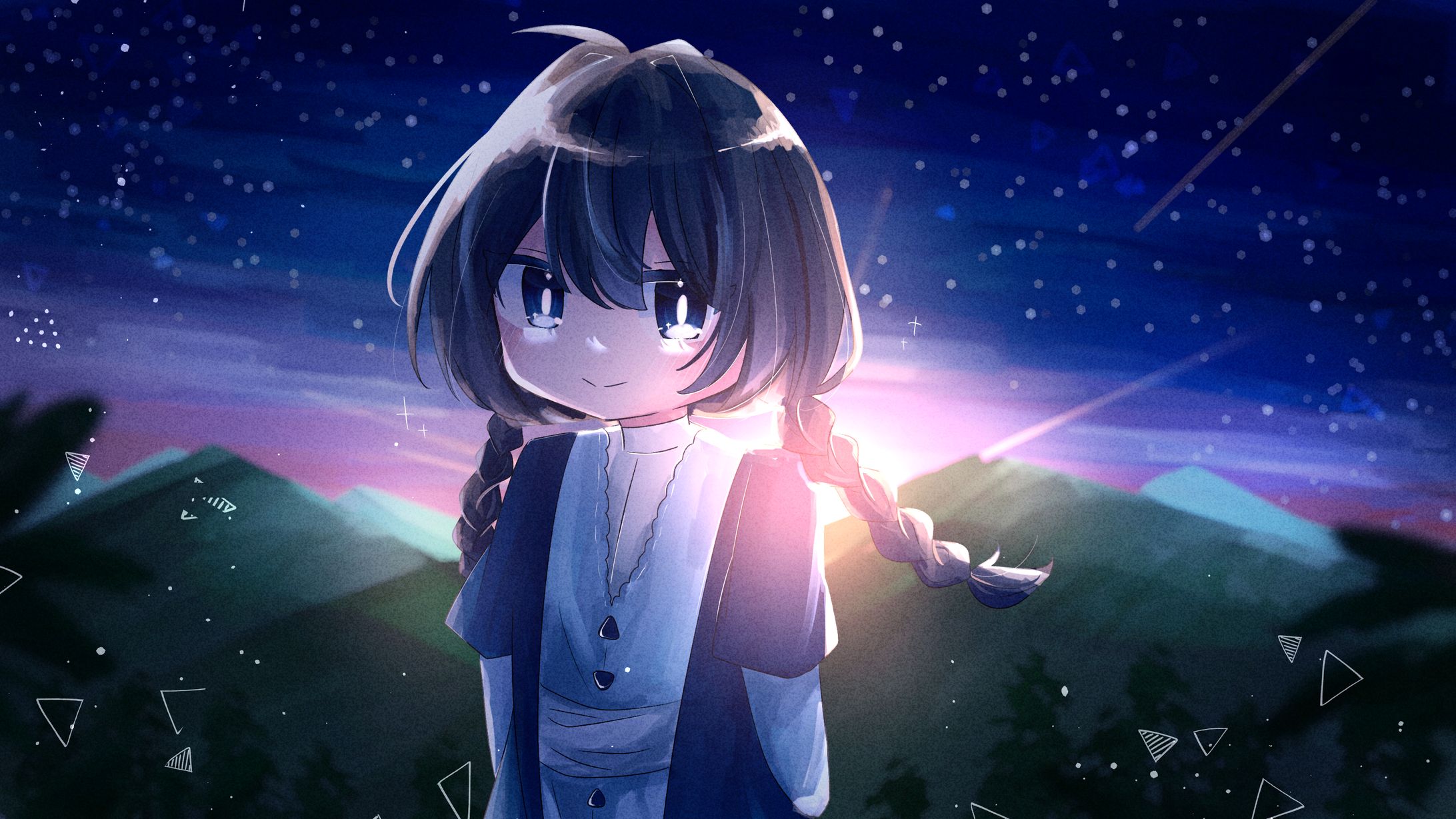 曼荼羅様楽曲「∀SENA -Daybreak-」ビジュアルイラスト-1