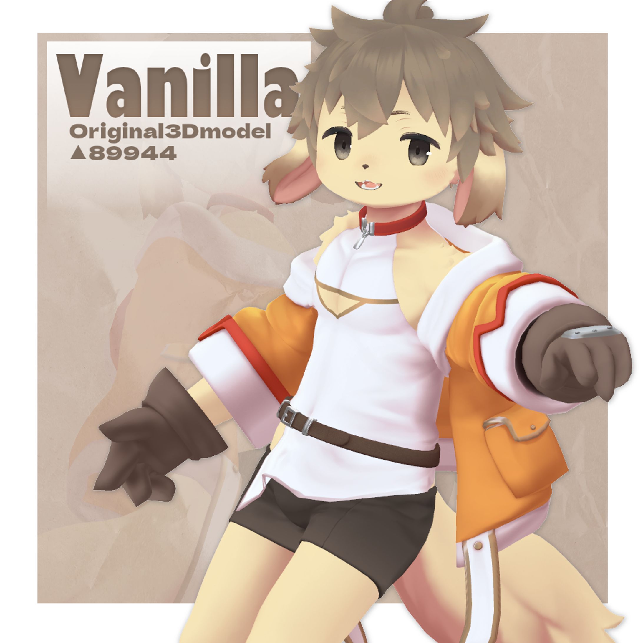 VRC向け販売3Dモデル「Vanilla」-1