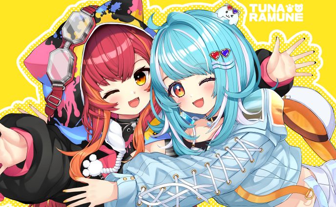 【二次創作】ぶいすぽっ！ 猫汰つな　白波らむね