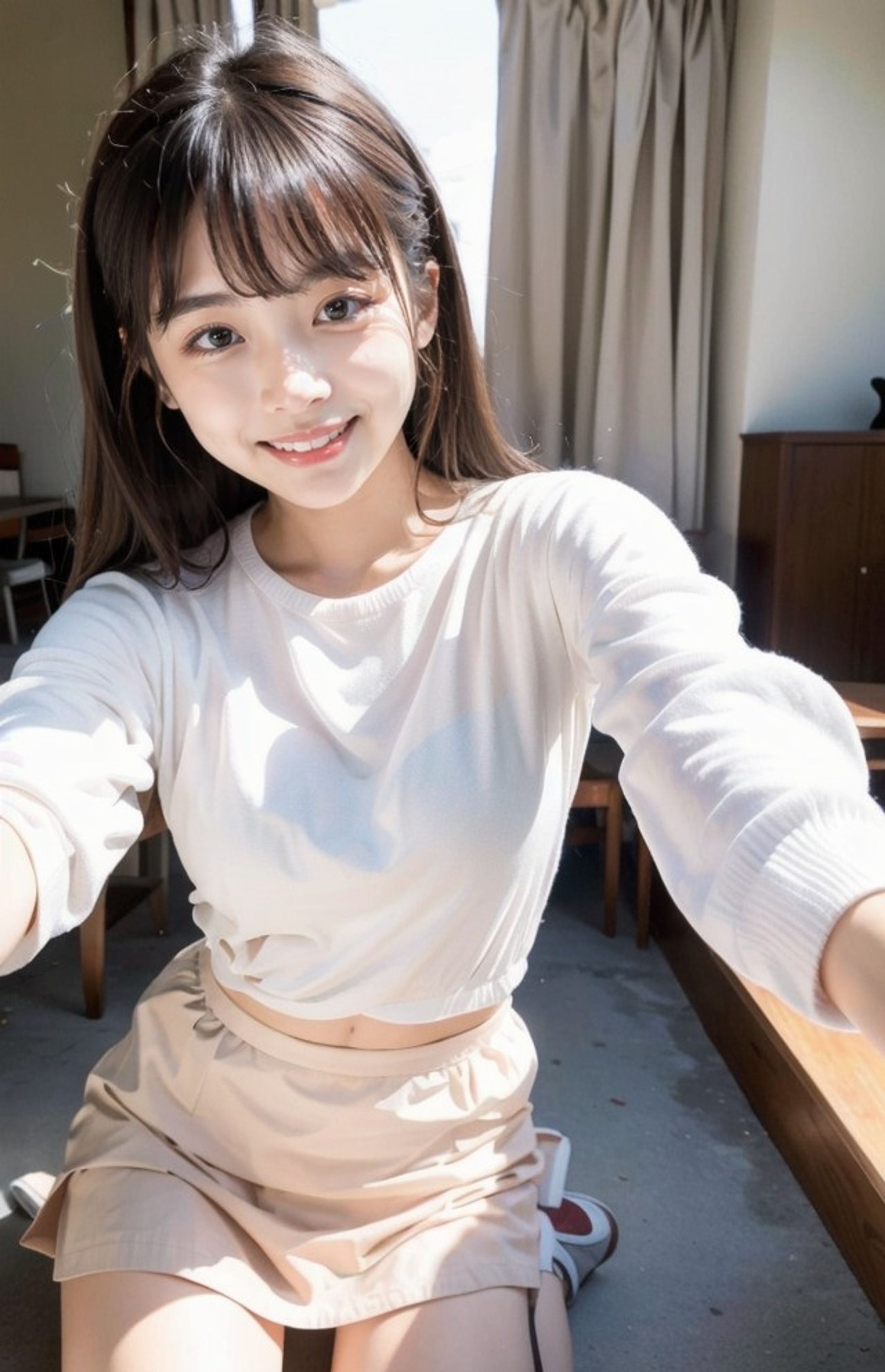 AI美女：自撮り-1