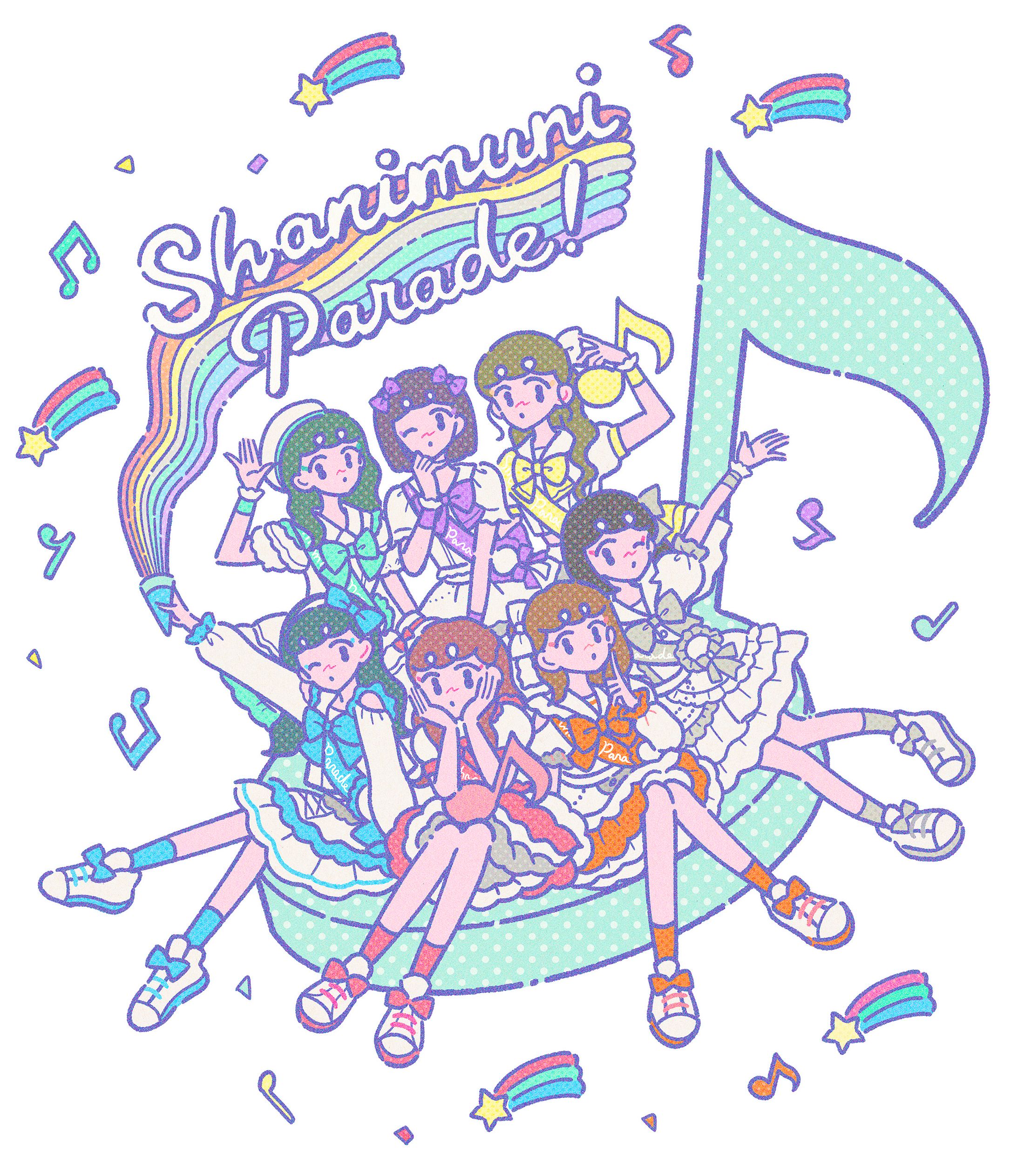 【お仕事】シャニムニパレード様・Tシャツ イラスト-1