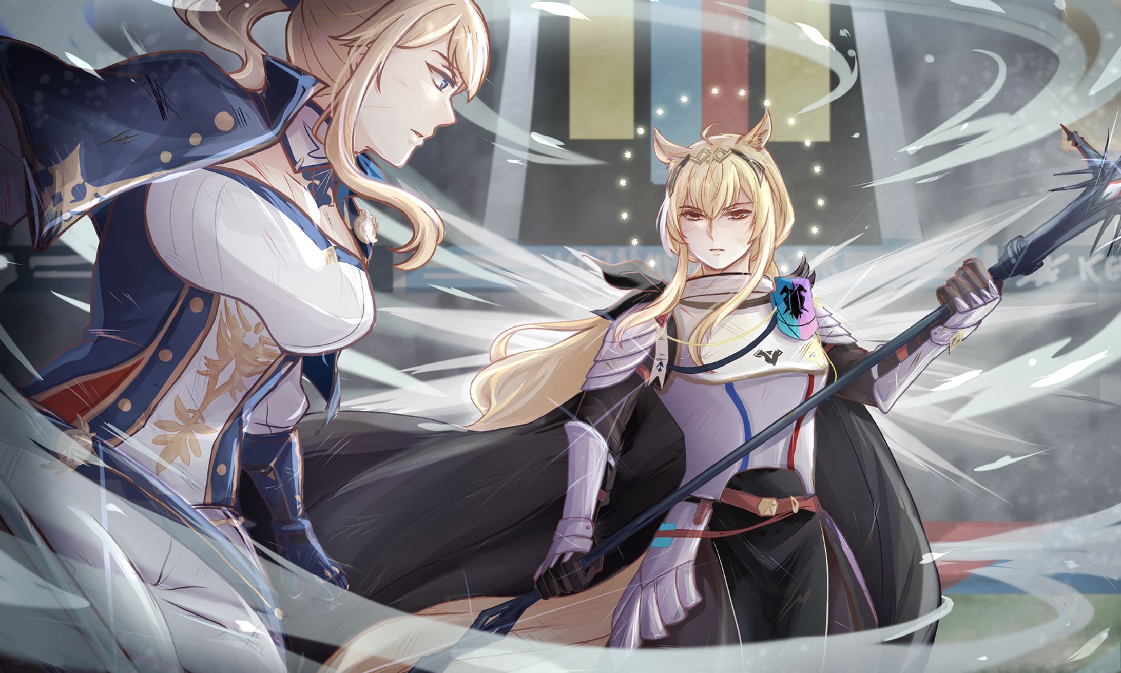 (Crossover Fanart) Dandelion Knight vs Radiant Knight-1
