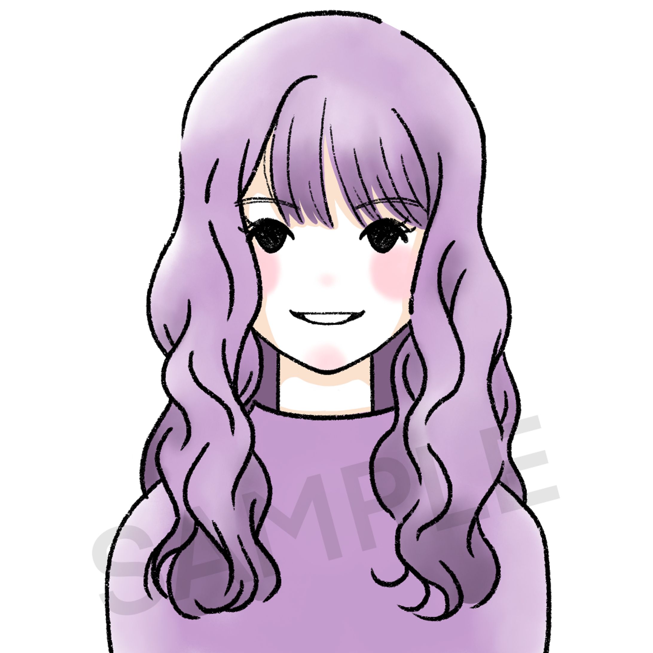 似顔絵｜ライターR様-1