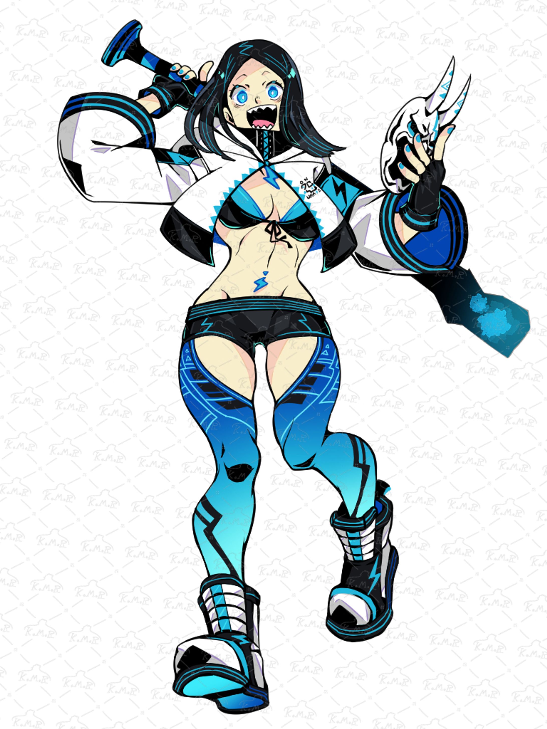 【創作】サイバーハンニャサン立ち絵-1