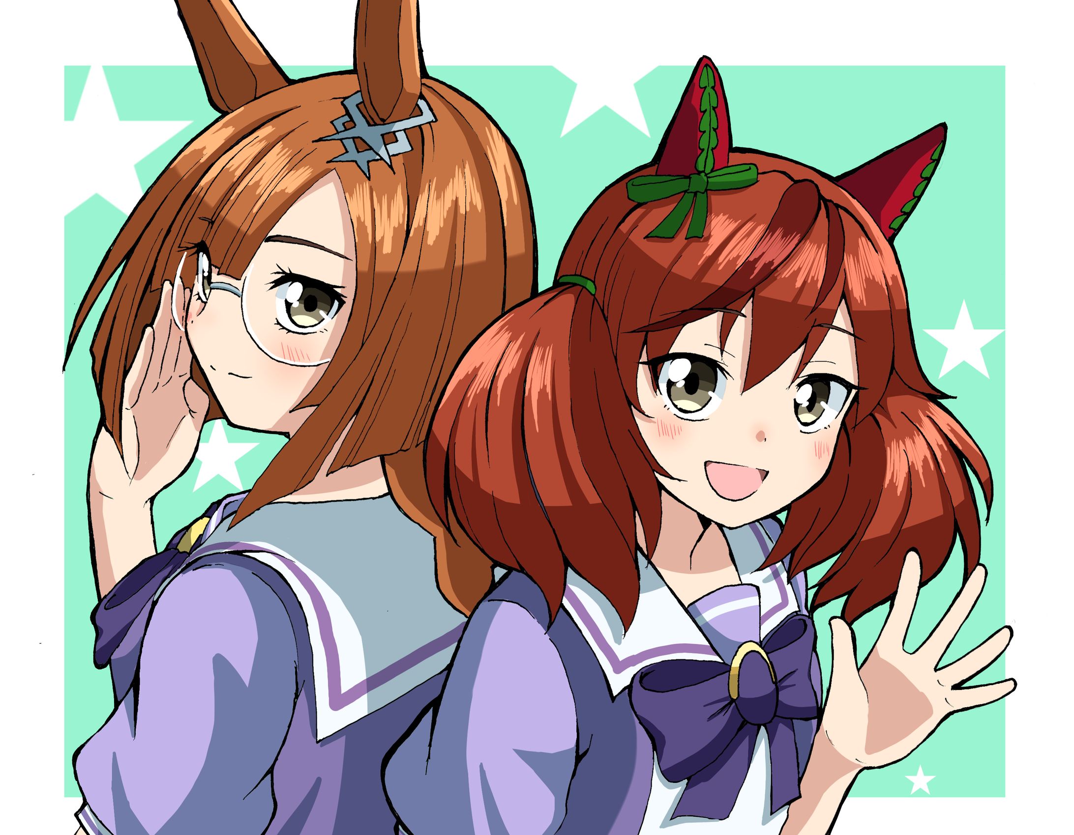 イクノ&ネイチャ誕生日イラスト-1