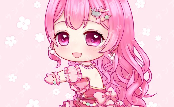 Vライバー姫野美桜様 くっつきミニキャラ