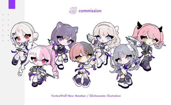 VortexWolf New Member / デフォルメイラスト
